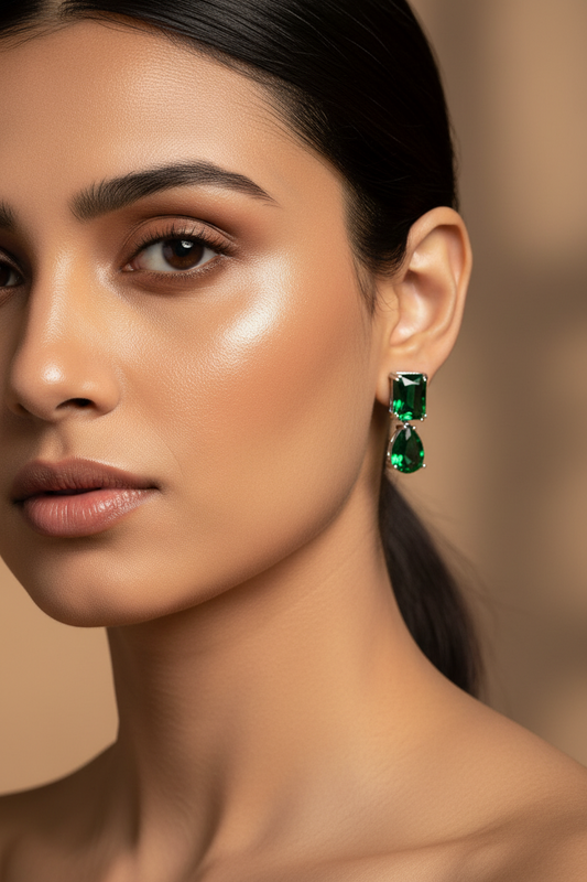 Emerald Drop Earrings