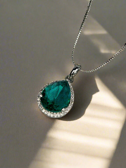 Green Emerald and AD Pendant