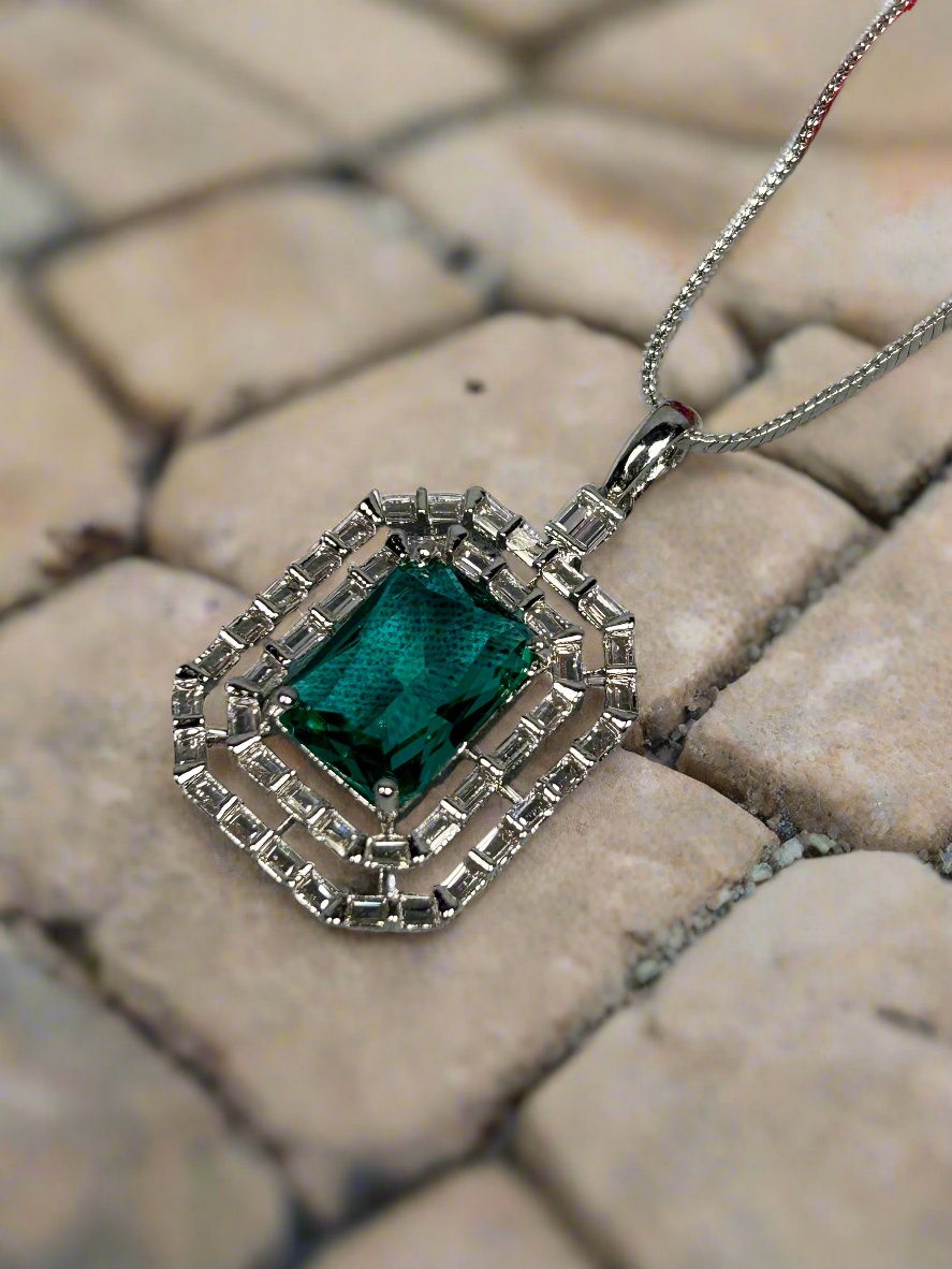 Green Crystal and AD Pendant