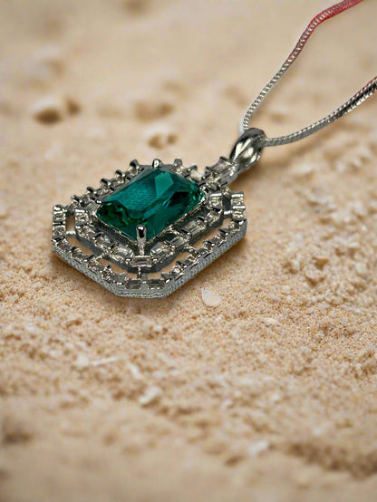 Green Crystal and AD Pendant