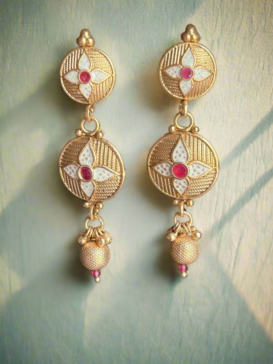 Gold Plated Dangler Earrings