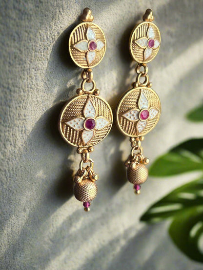 Gold Plated Dangler Earrings