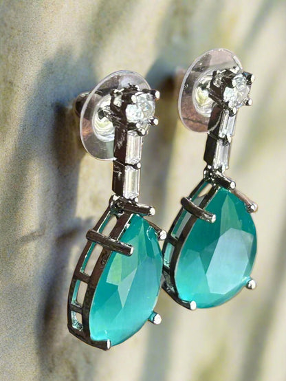 Eden Emerald and AD Dangler Earrings