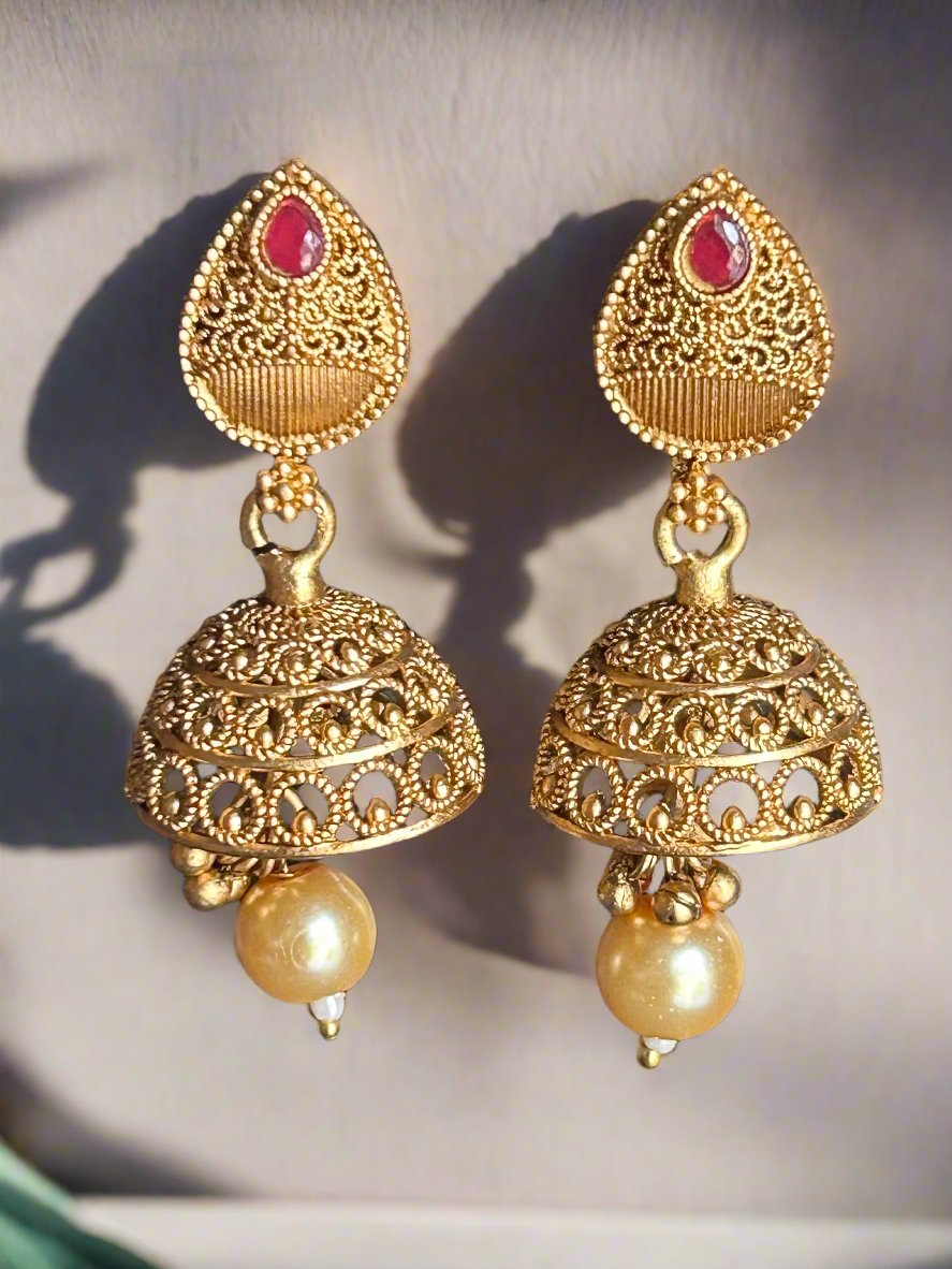 Gorgeous Gold Plated Jhumkis