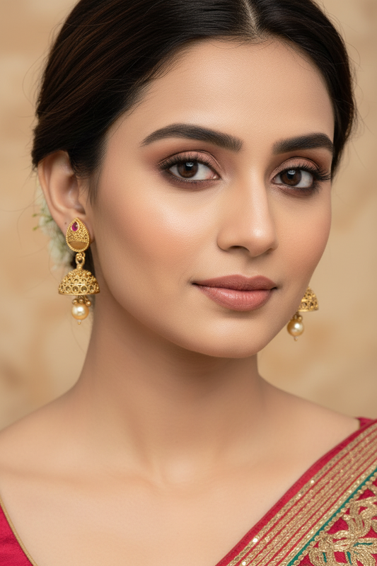 Gorgeous Gold Plated Jhumkis