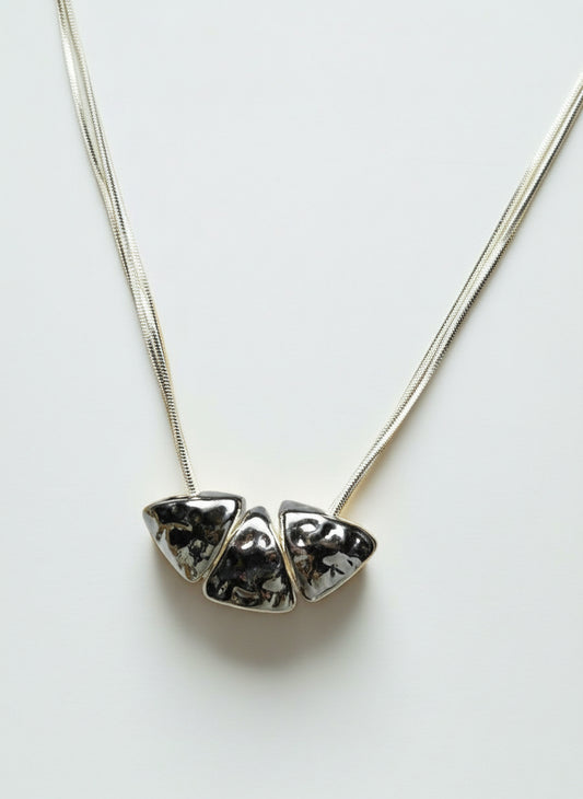 Silver Plated Cluster Pendant (Anti Tarnish)