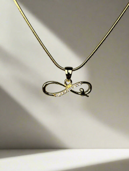 Gold Plated Infinity Pendant