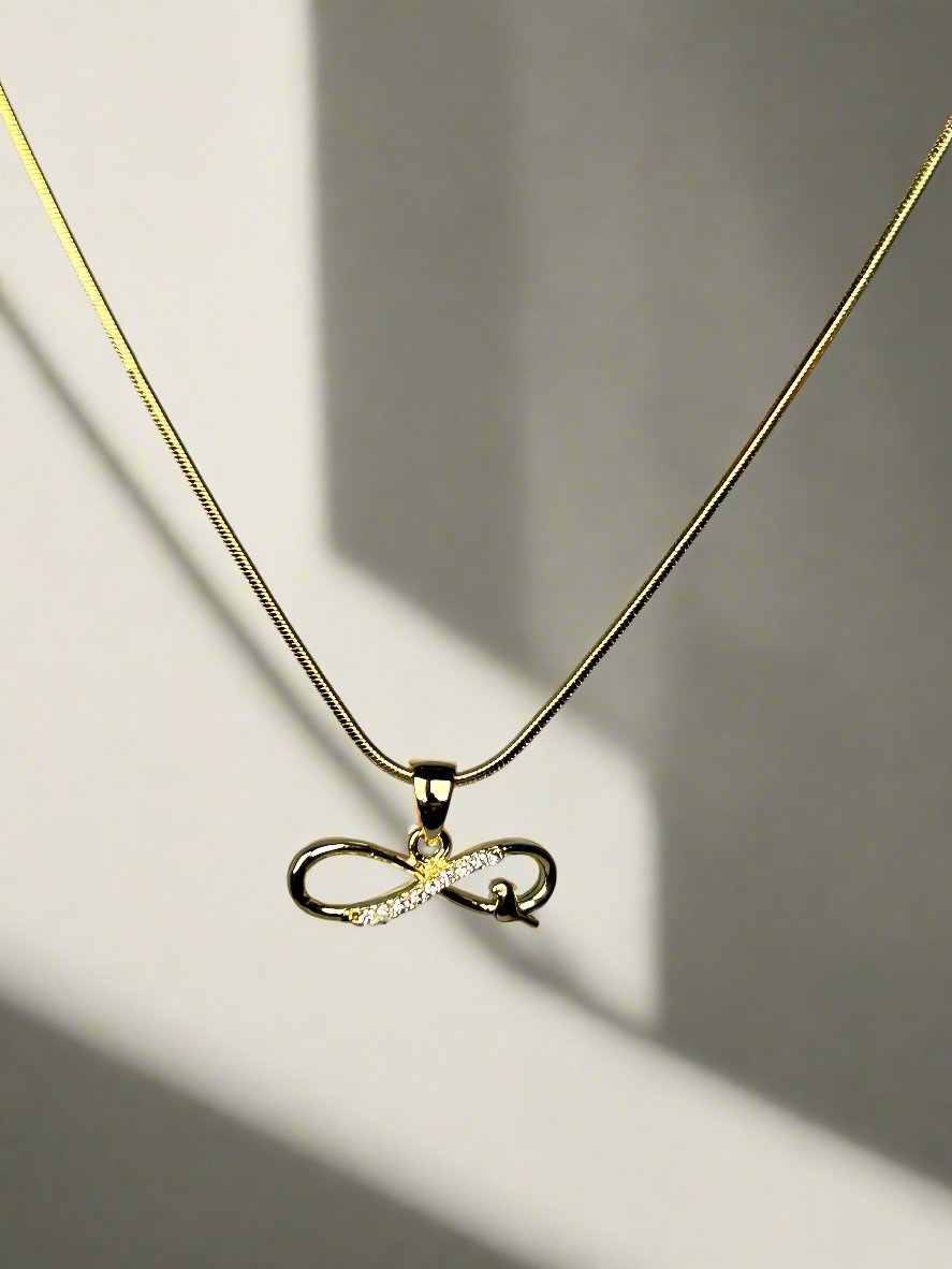 Gold Plated Infinity Pendant