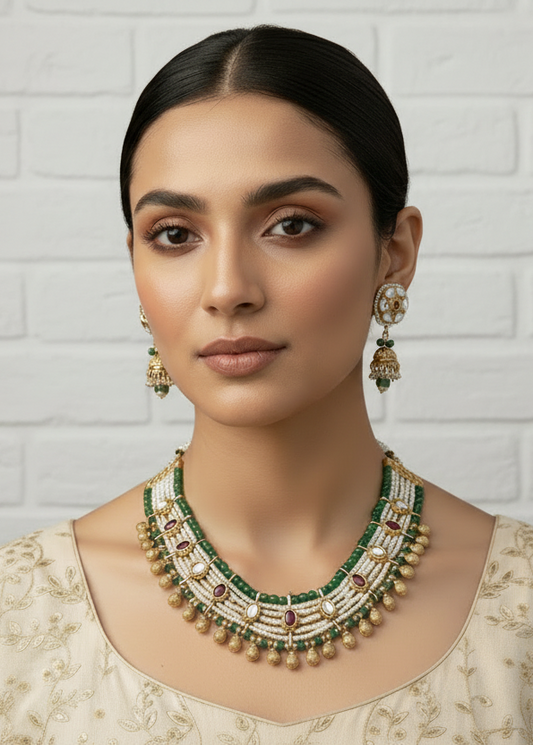 Aarini Gold Plated Jewellery Set