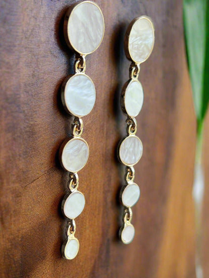 Gold Plated Anti Tarnish Dangler Earrings