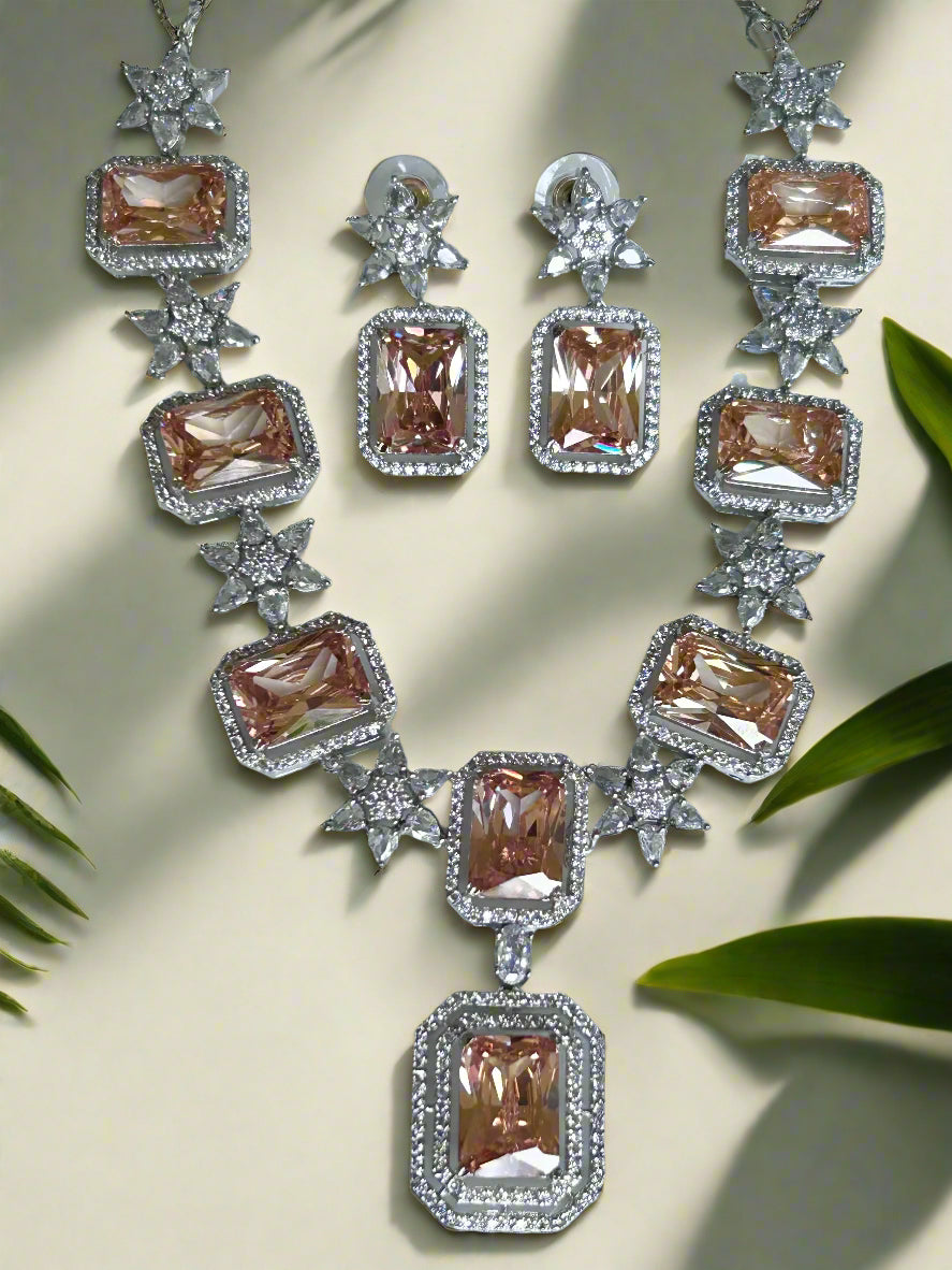 AD and Topaz Necklace Set