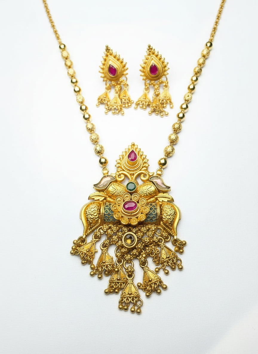 Kashvi Gold Plated Jewellery Set