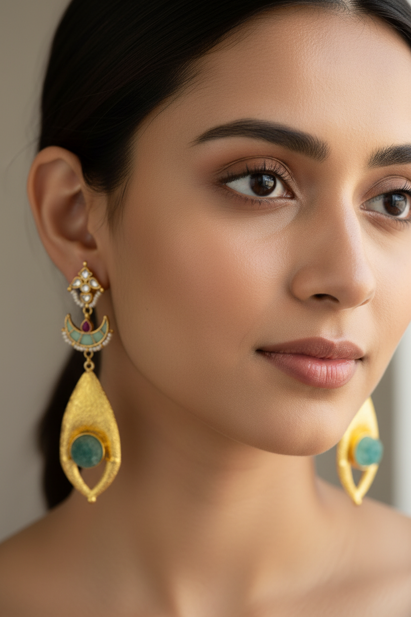 Vedika Kundan Earrings