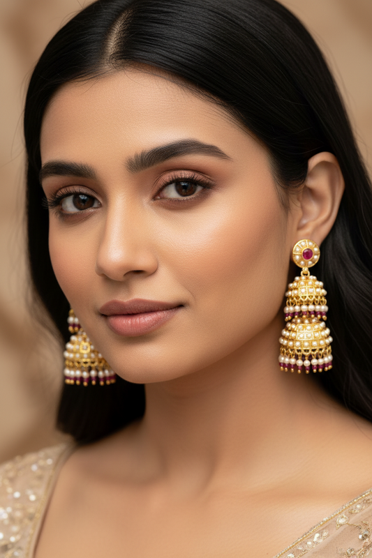 Aarohi Two Tier Jhumkis
