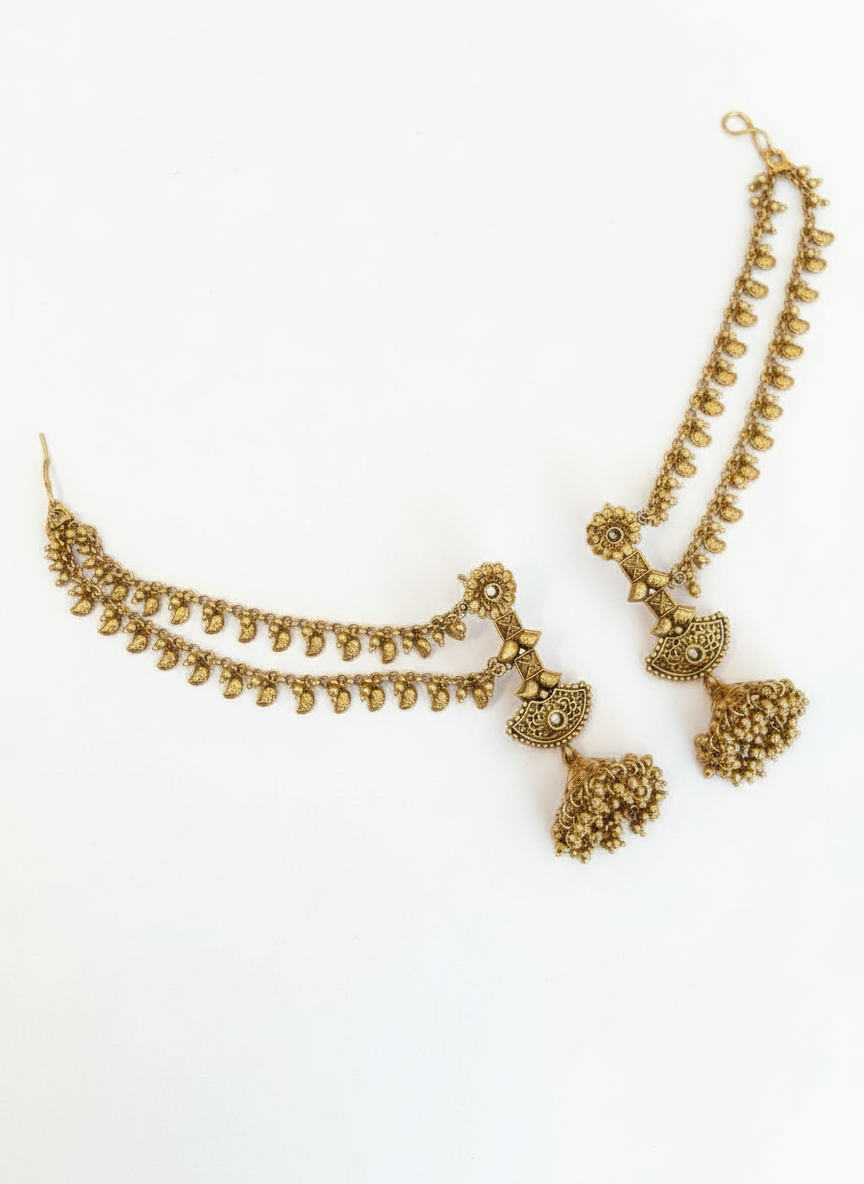 Gold Plated Slave Jhumkis Earrings