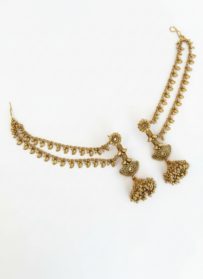 Gold Plated Slave Jhumkis Earrings