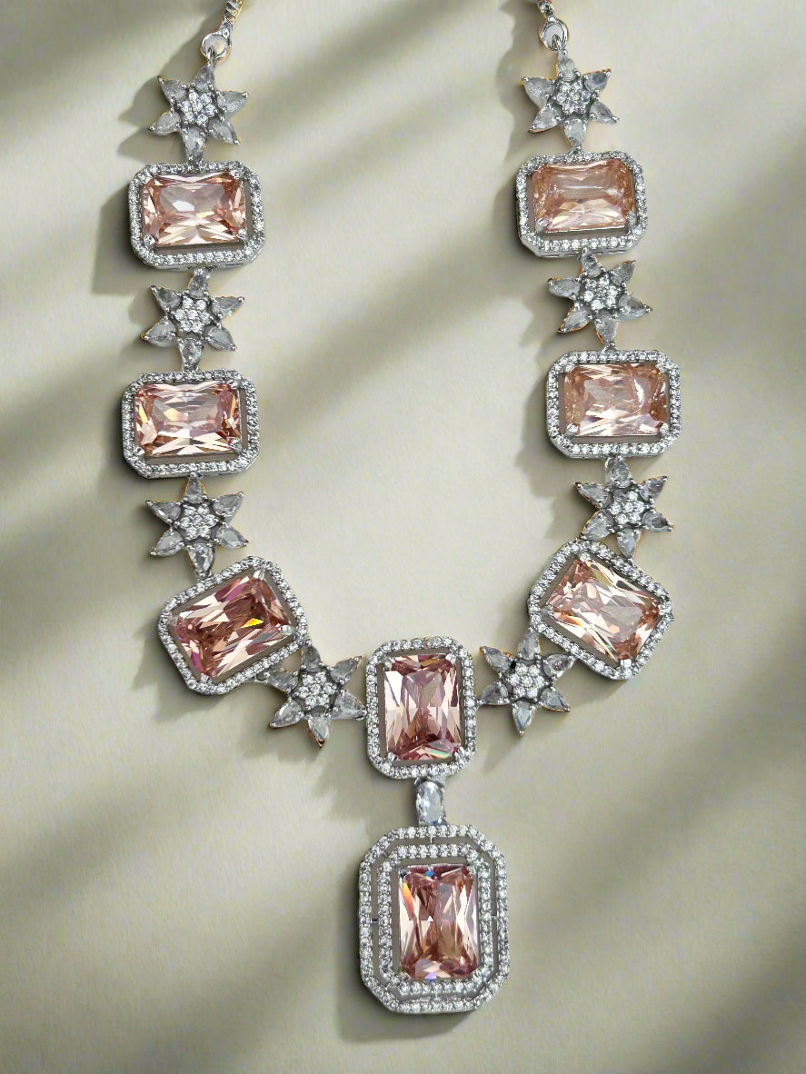 AD and Topaz Necklace Set