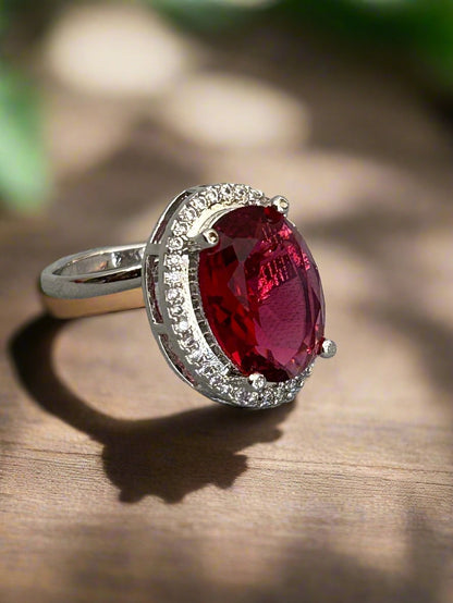 Cluster AD and Ruby Oval Ring