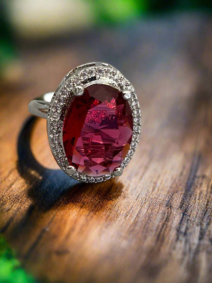 Cluster AD and Ruby Oval Ring