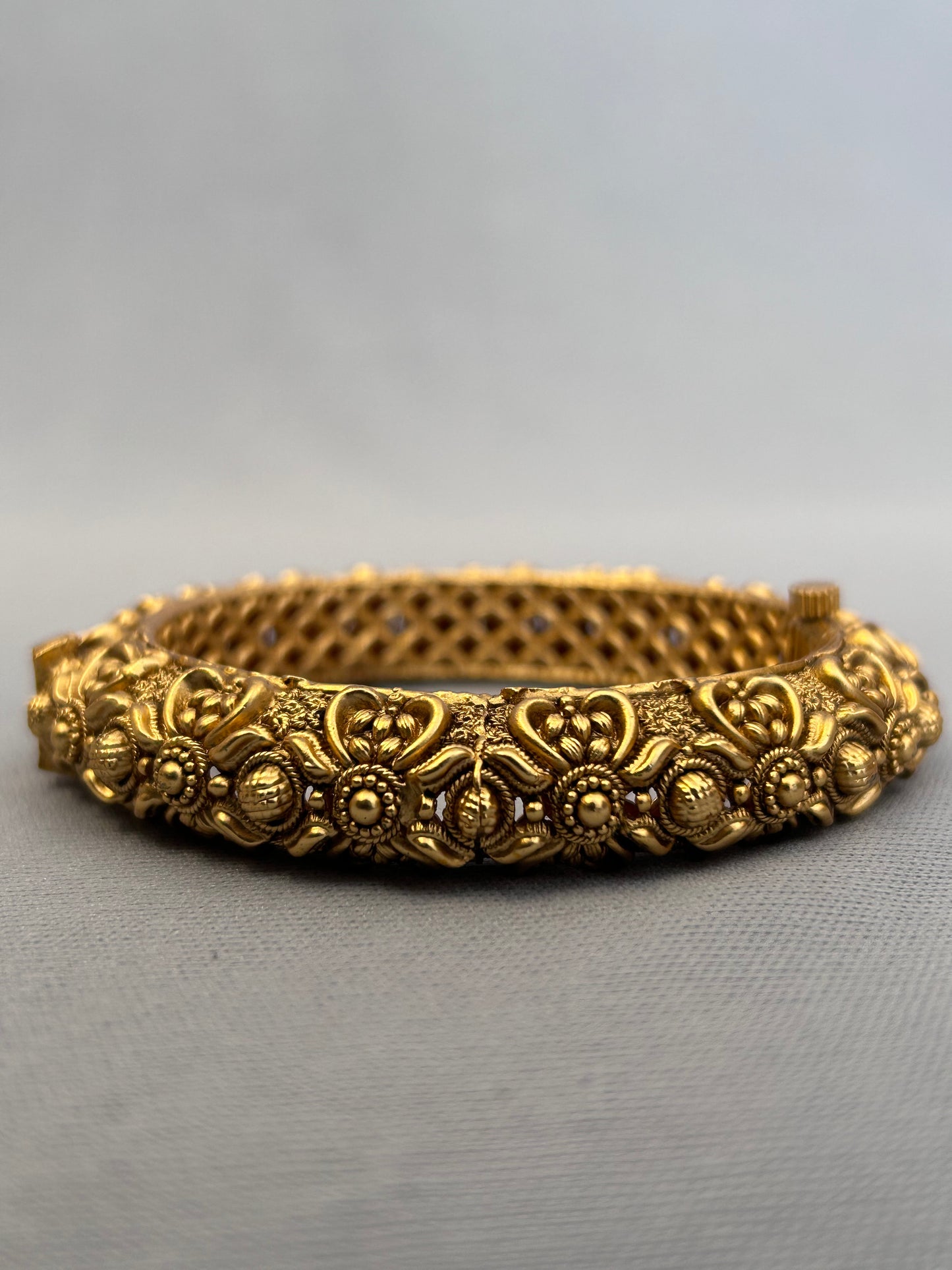 Antique Gold Tribal Art Influenced Bangles