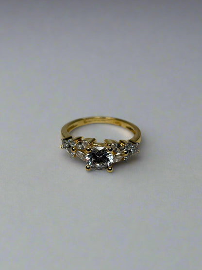 Gold Plated Designer Solitaire Ring