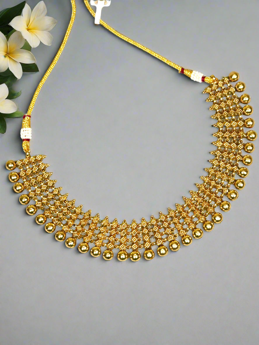 Antique Gold Plated Necklace Set