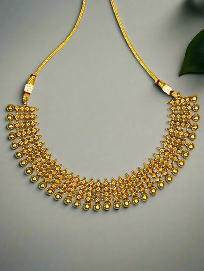 Antique Gold Plated Necklace Set