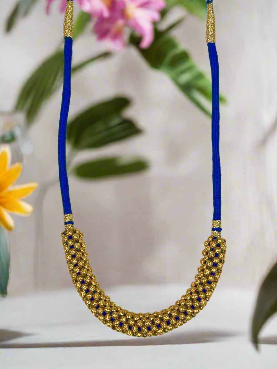 Gold Plated beads Designer Necklace Set