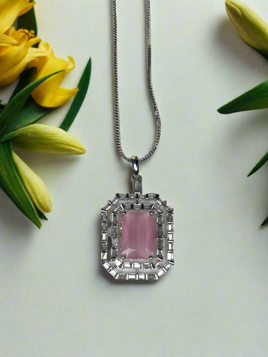 Pink Quartz and AD Pendant