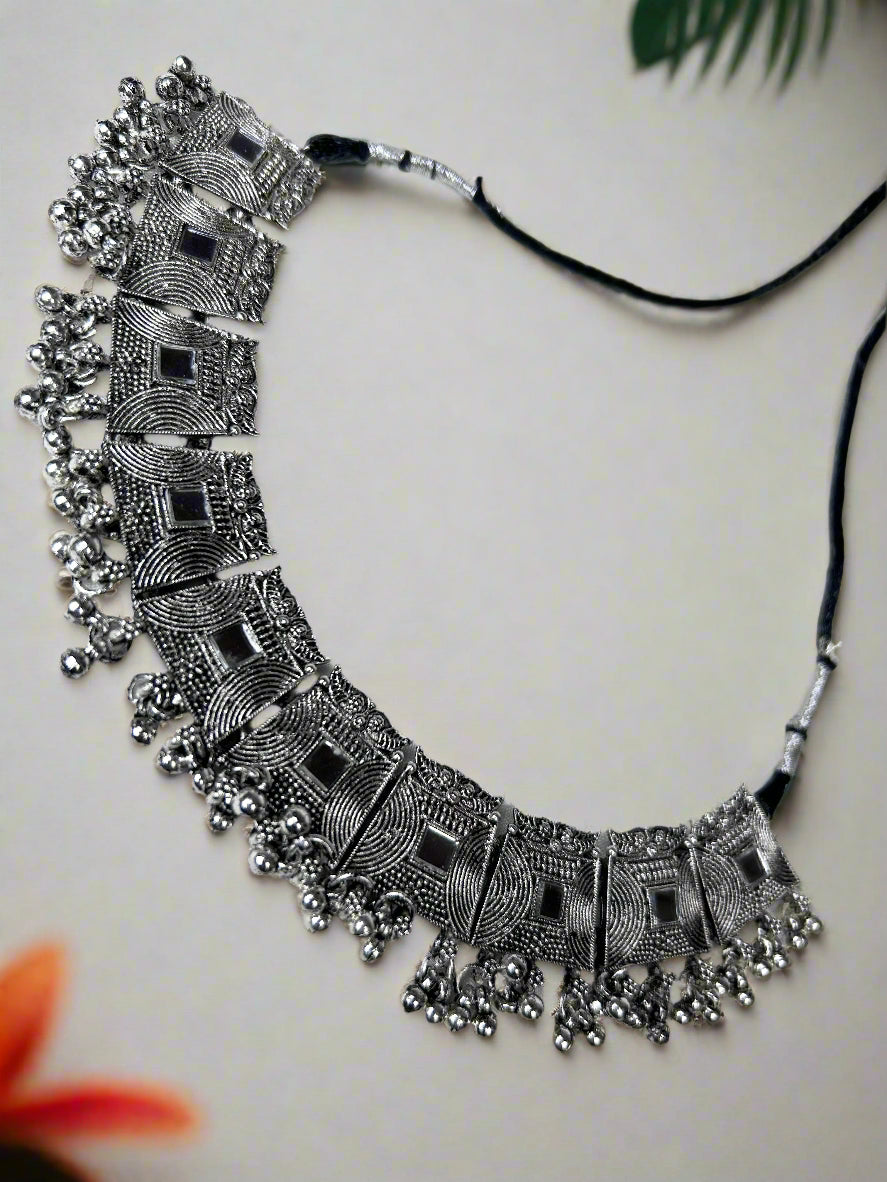 Kinaya Silver Plated Choker Set