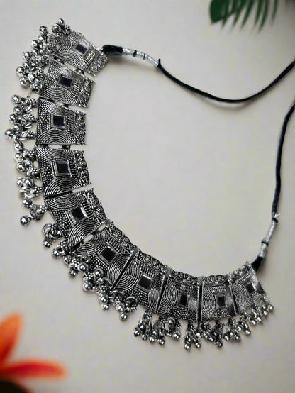 Kinaya Silver Plated Choker Set