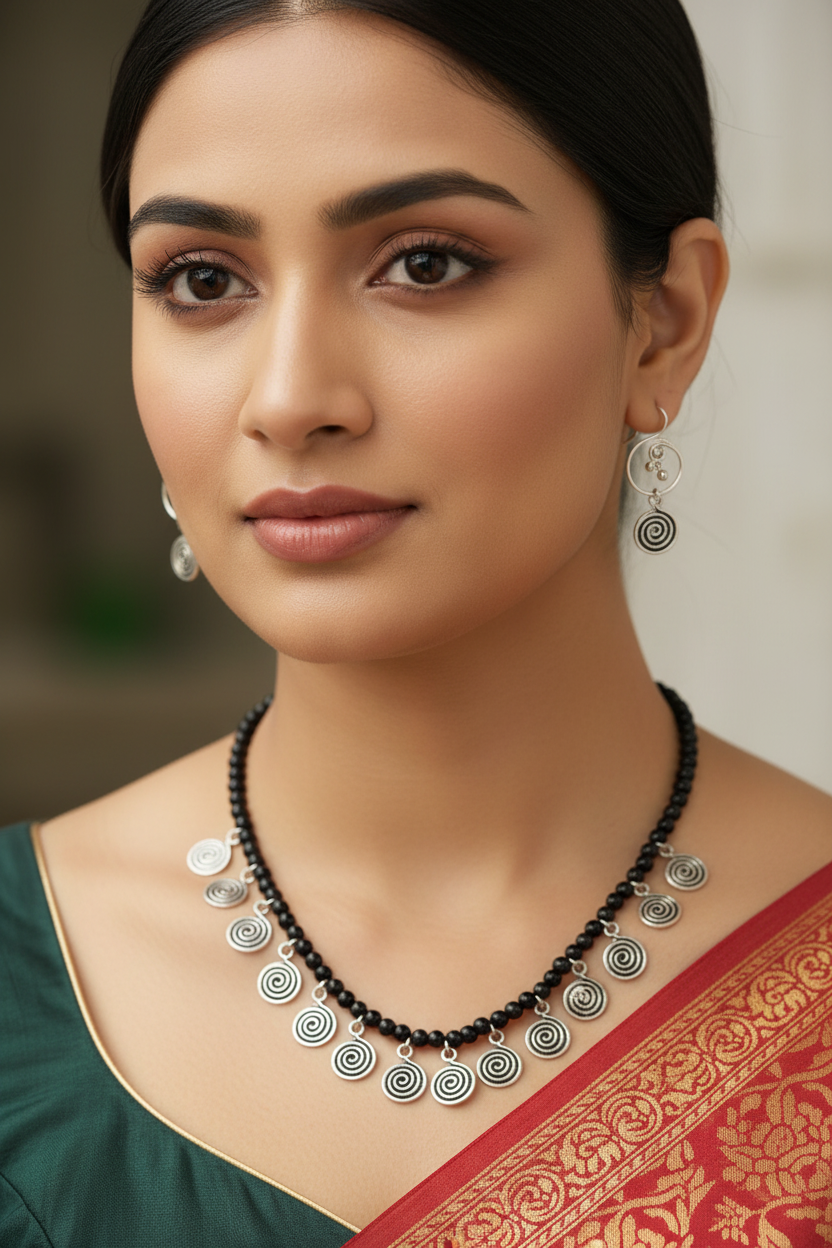 Kiara Silver Plated Jewellery Set