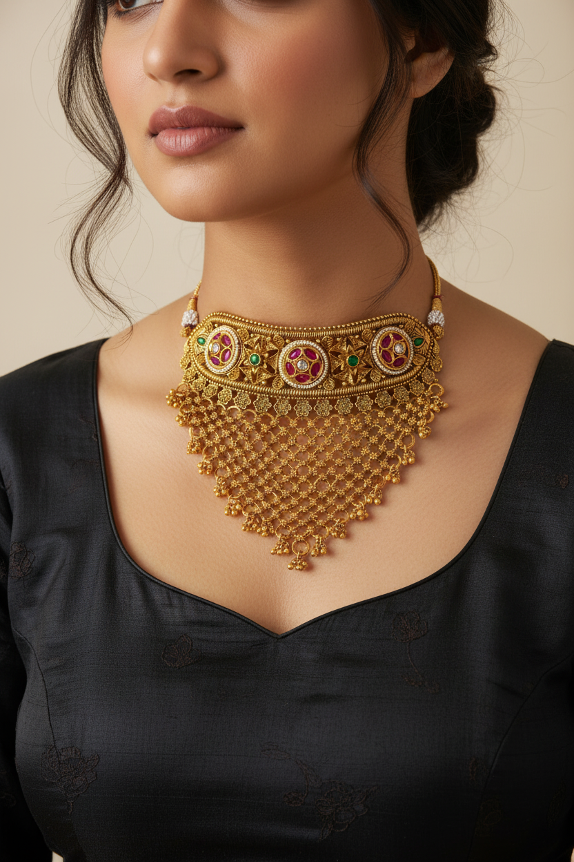 Tarini Broad Choker Set