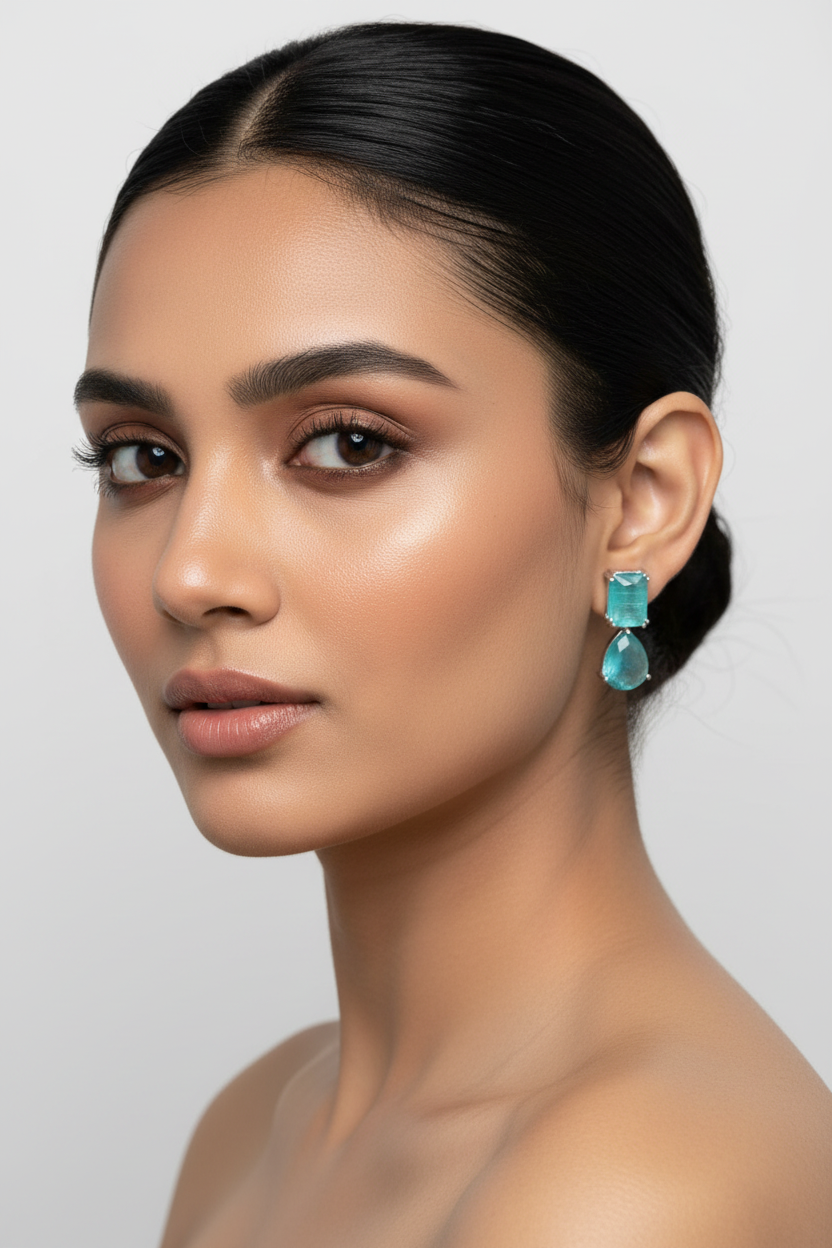 Eden Emerald Drop Earrings