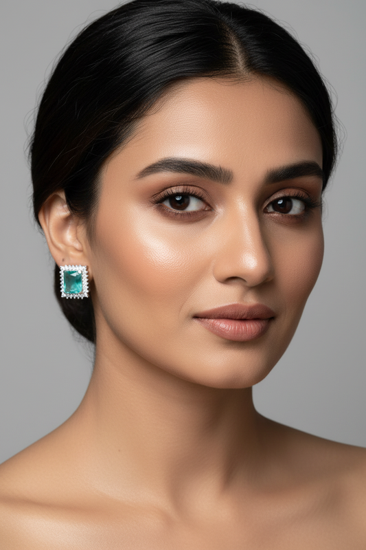 Olivia Eden Emerald Earrings