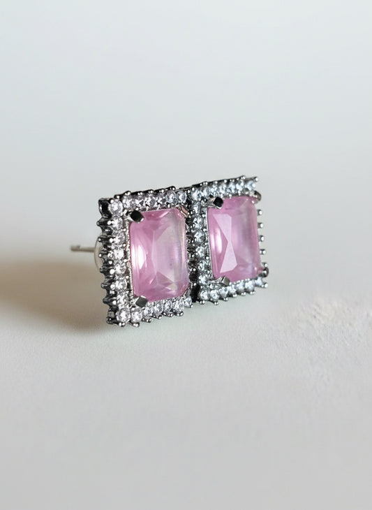 Olivia Pink Quartz Earrings