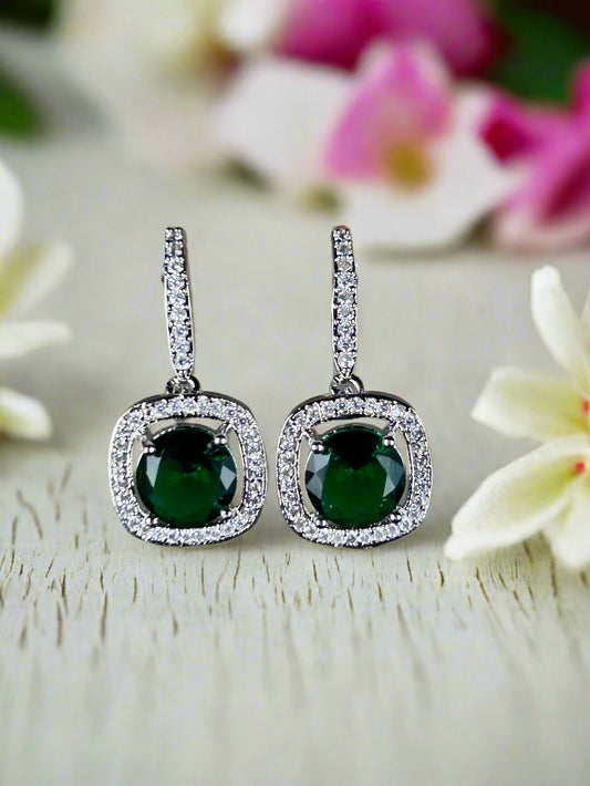 Luna Emerald Earrings