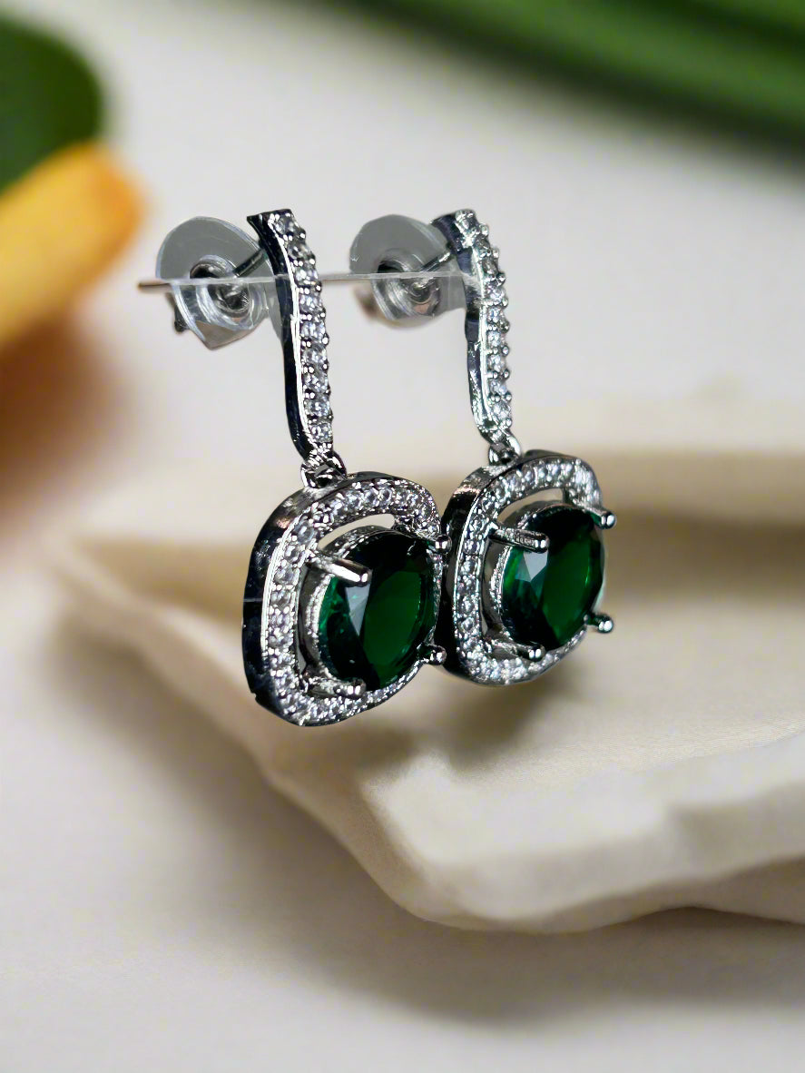 Luna Emerald Earrings