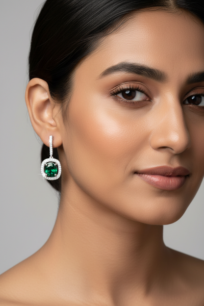 Luna Emerald Earrings