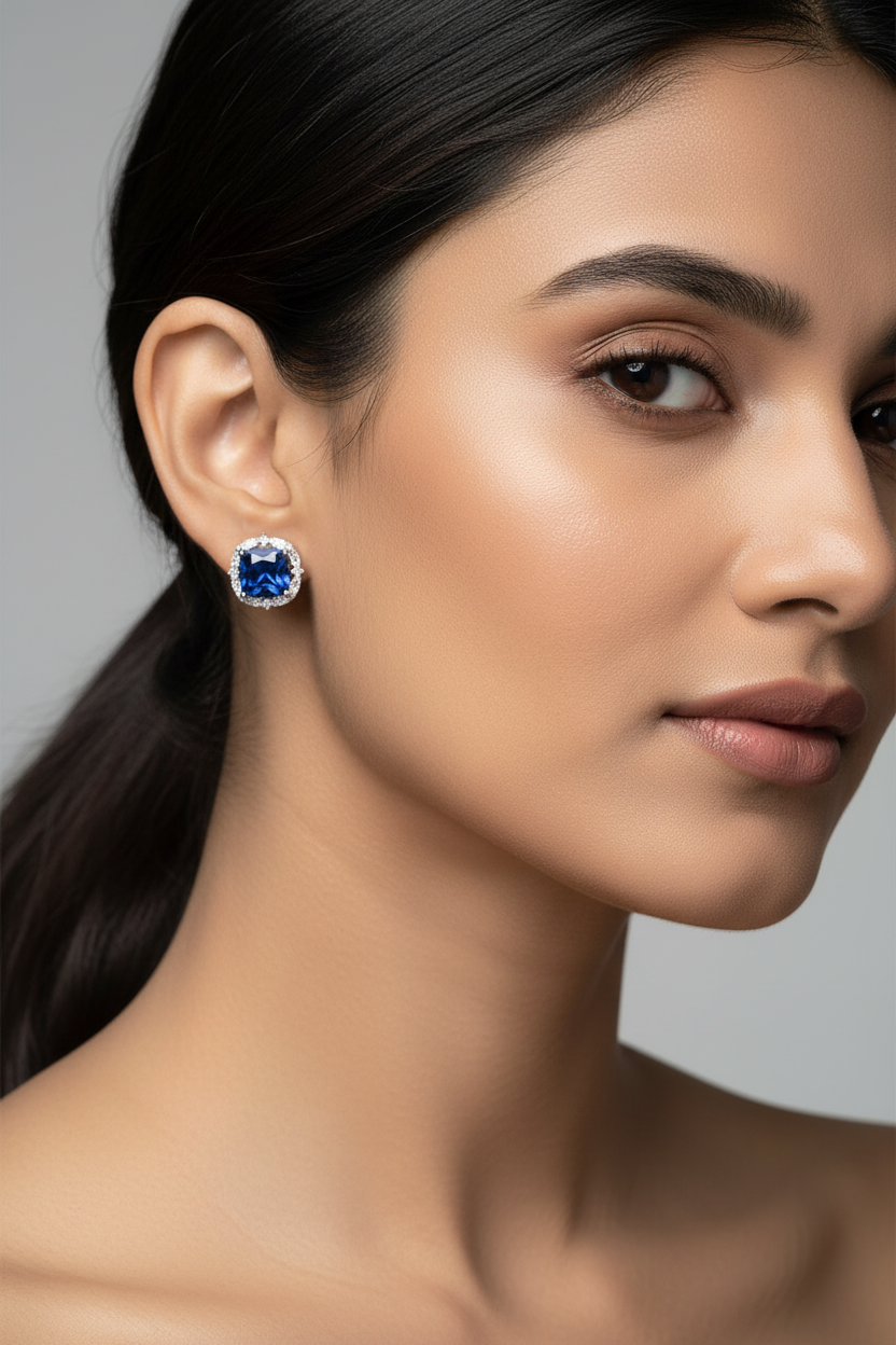 Gina Blue Sapphire Earrings