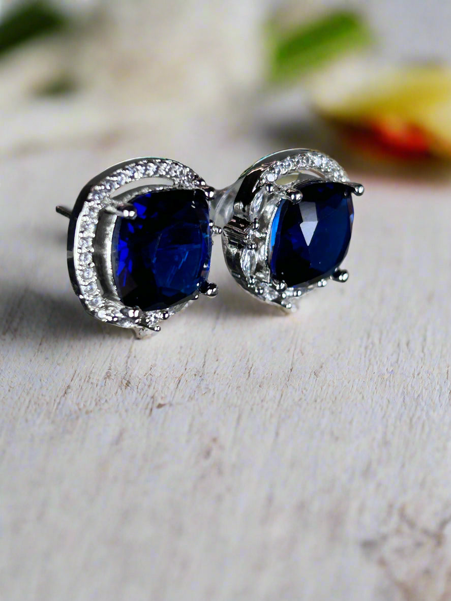 Gina Blue Sapphire Earrings