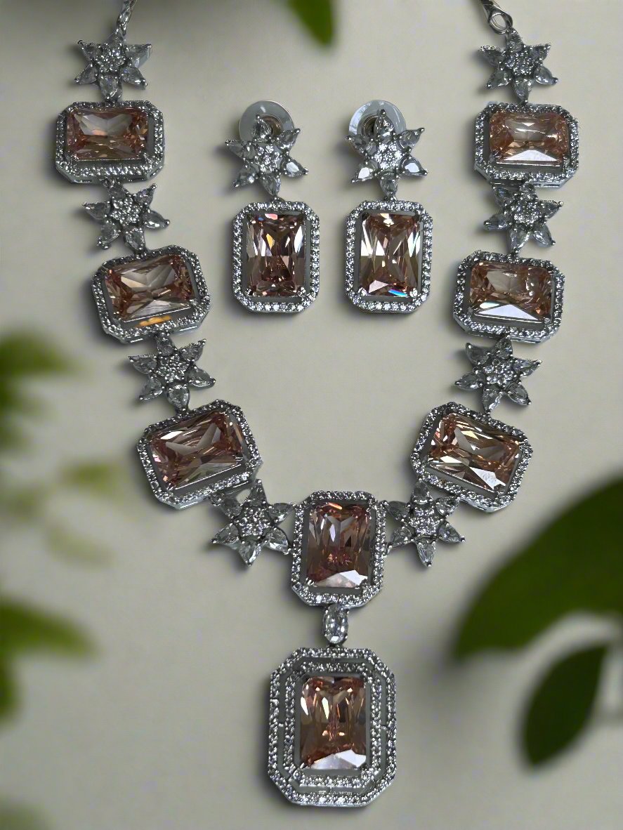 AD and Topaz Necklace Set