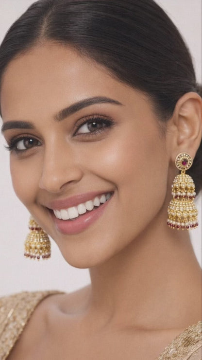 Aarohi Two Tier Jhumkis